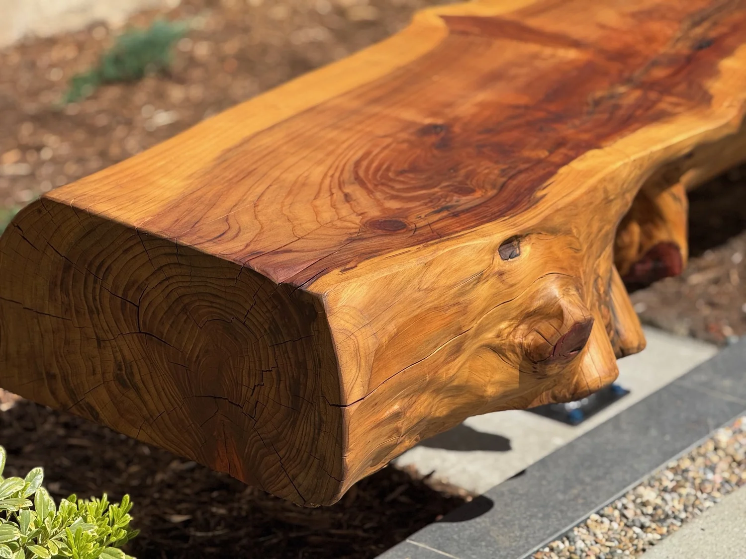 Atherton Residence Bench — Bay Area Redwood